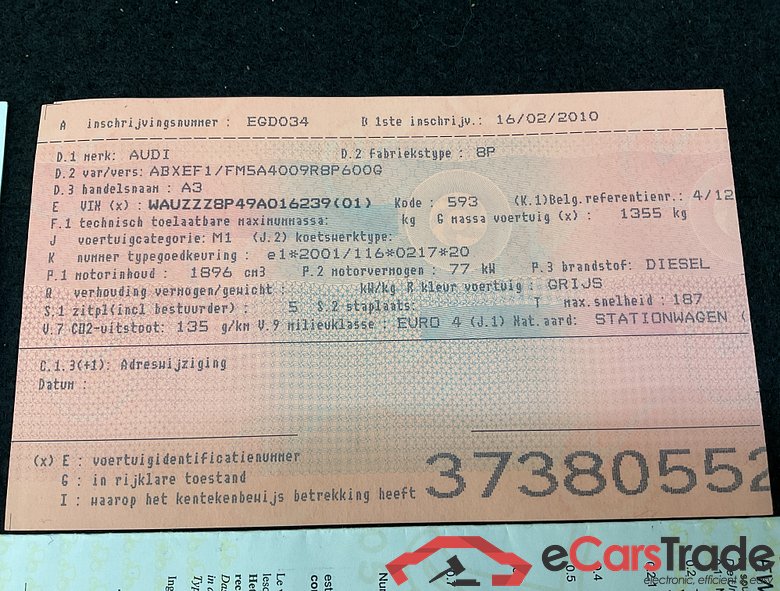 AUDI A3 ABTE 1.9 TDI 105 HP 5V #4