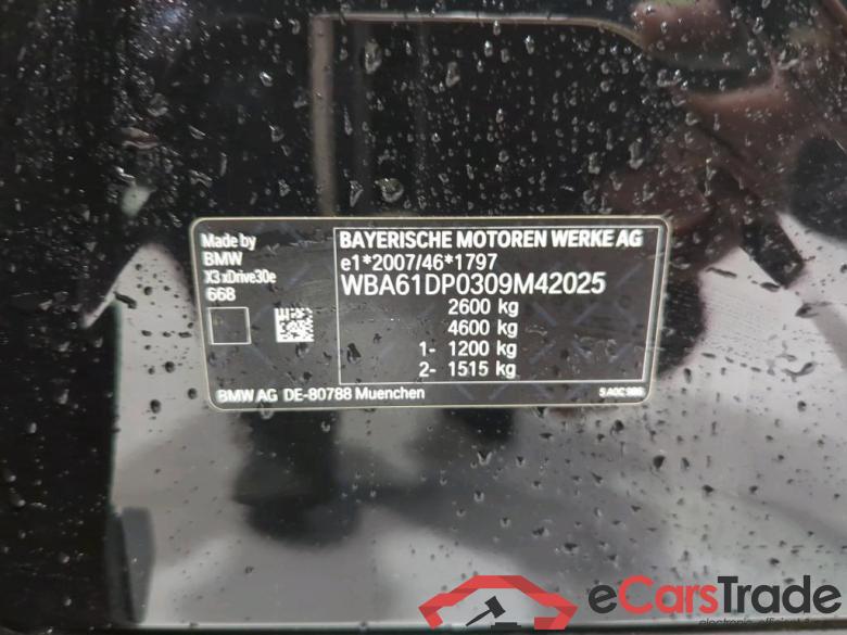 BMW X3 ´17 Baureihe X3 xDrive 30 e 2.0 215KW AT8 E6d #4