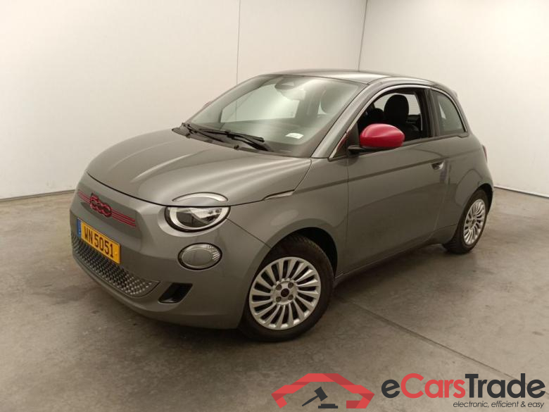 FIAT E-500 42 kWh 118hp Red 3d