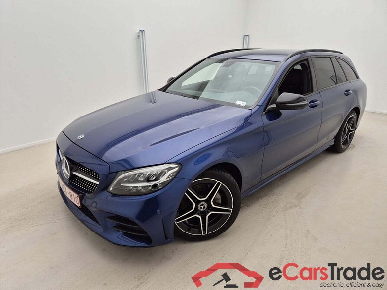 Mercedes C 180d AMG Night Aut. LED-Xenon Navi-Pro 1/2 Sport-Leather-Alcantara KeylessGo Camera Klima PDC ...