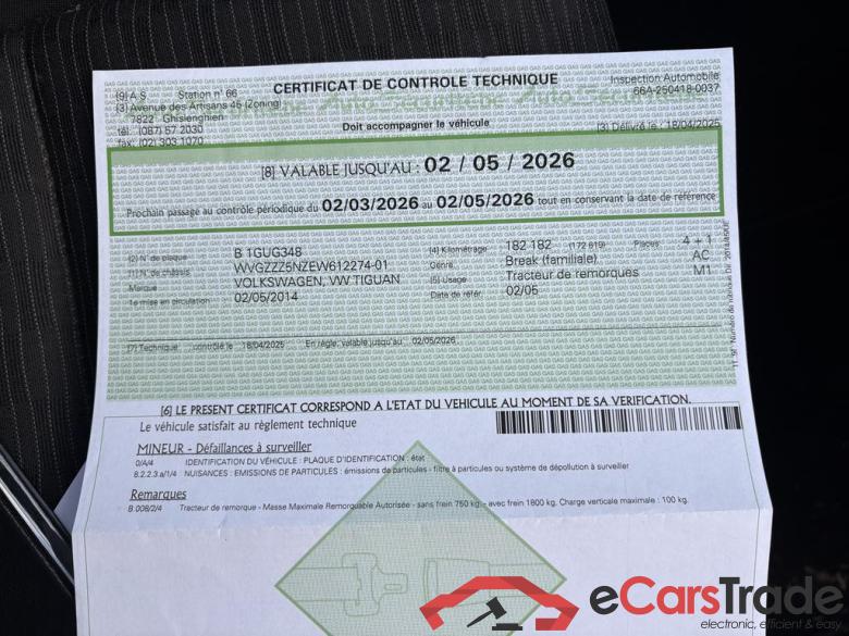 VOLKSWAGEN Tiguan Tiguan Trend & Fun 2.0 TDI BlueMotion Technology 81 kW (110 ch) 6 vitesses manuel #6