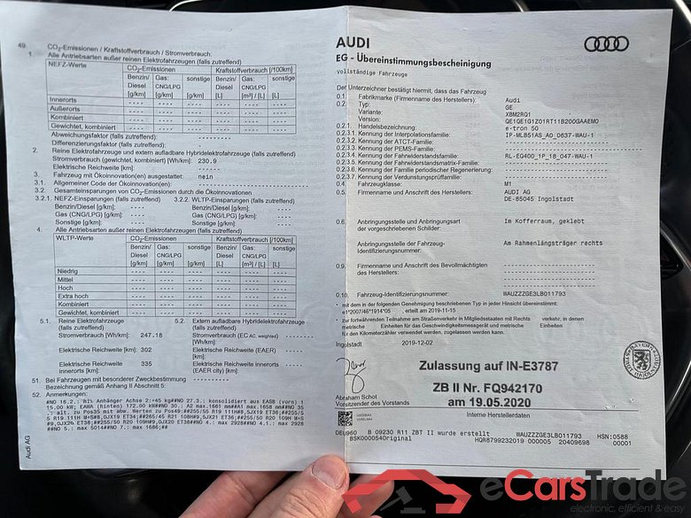 AUDI e-tron E-Tron 71 kWh 50 Quattro #4