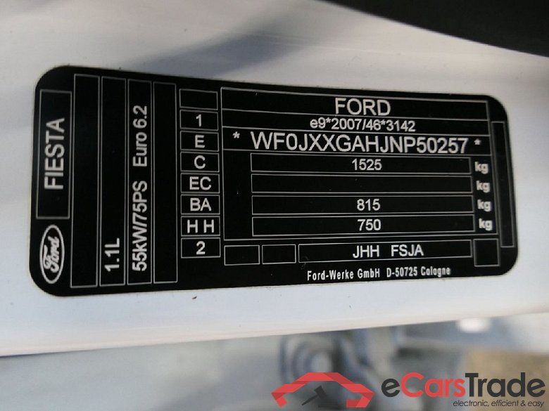 Fiesta Cool & Connect 1.1 55KW MT5 E6d #5