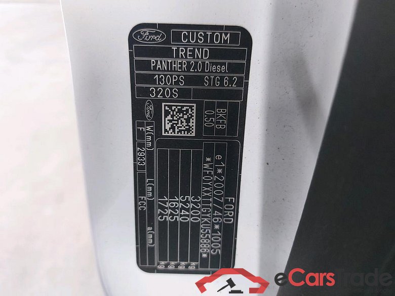 FORD - FOR TRANSIT CUSTOM B/F 320S 2.0TD 130PK M6 FWD Trend Pack Good Sight Plus & Nav With DAB & Reversing Camera & Trailer Hook #6