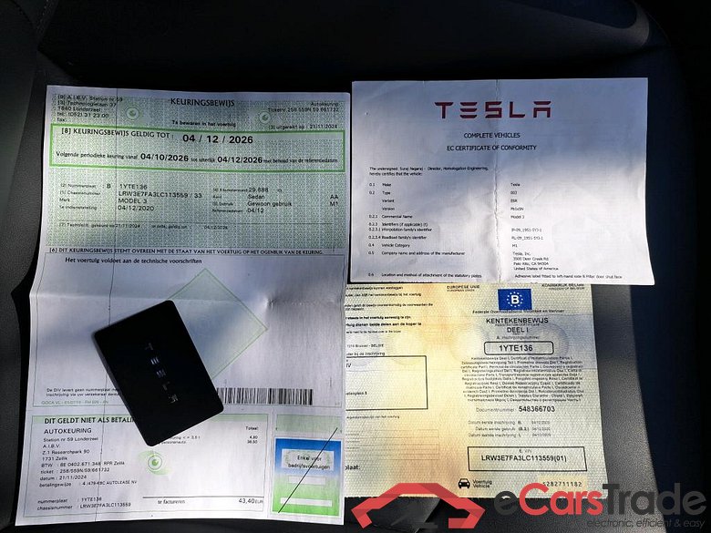 TESLA - TES MODEL 3 Standard RWD Plus 306PK   * ELECTRIC * #4