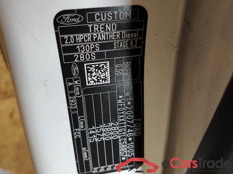 Transit Custom Kasten 280 L1 Trend TDCi 96KW AT6 E6dT #5