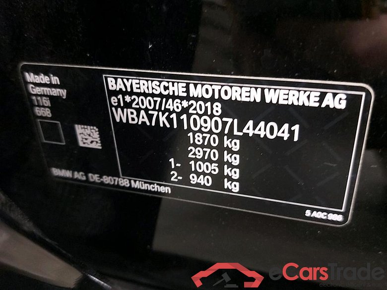 BMW - BMW 1 HATCH 116iA 109PK With Climatic & Navigation & Dakota Heated Seats & Parking Assistant Pack * PETROL * #6