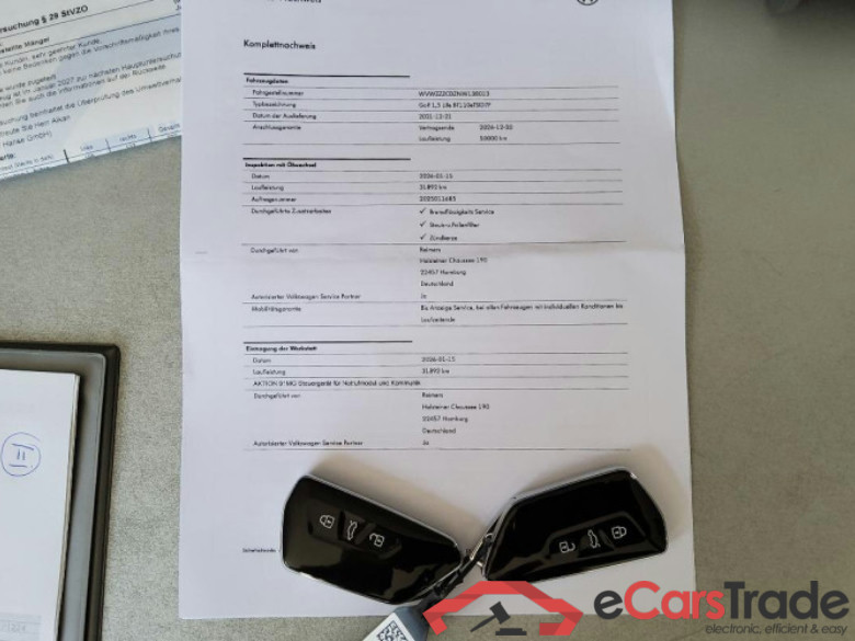 Volkswagen Golf VIII Lim. (CD1)(12.2019->2024) DE - LimS5 1.5 eTSI EU6d, Active OPF, 2021 - 2023 #2