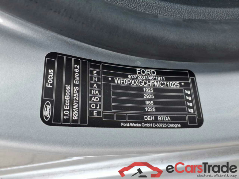 Ford Focus Turnier (CGE)(2018->) DE - Kb5 1.0 EcoBoost EU6d, ST-Line Start/Stopp, 2020 - 2022 #4