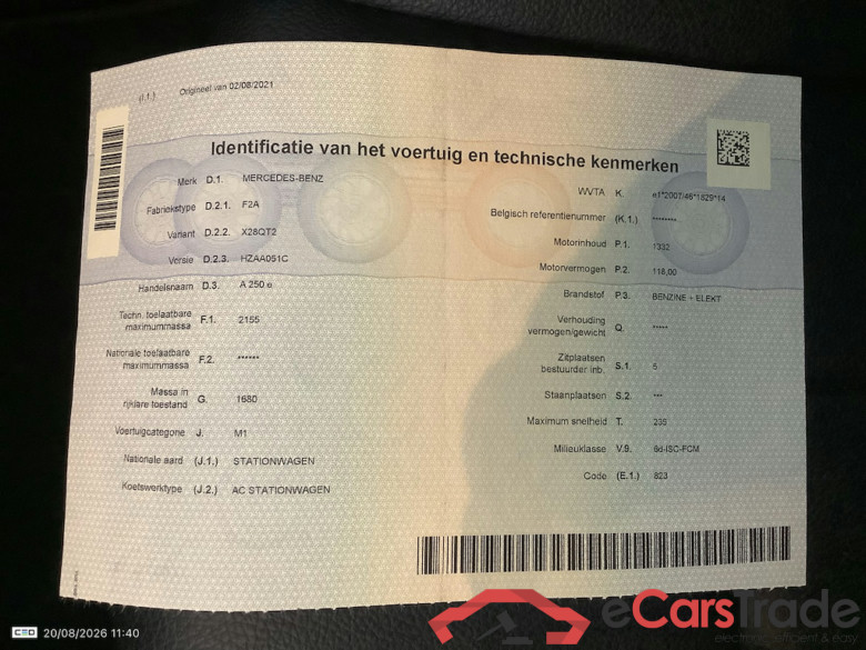 MERCEDES-BENZ A-Klasse 1.3 A 250 E DCT BUSINESS SOLUTION #1