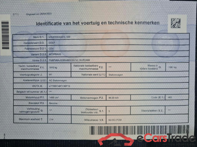 VOLKSWAGEN GOLF VARIANT VIII 1.5 TSI 96KW LIFE BUSINESS #4