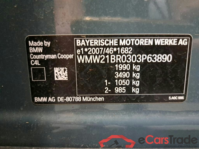 MINI - MIN COUNTRYMAN COOPER 136PK Pack Maximized & Classic Trim * PETROL * #6