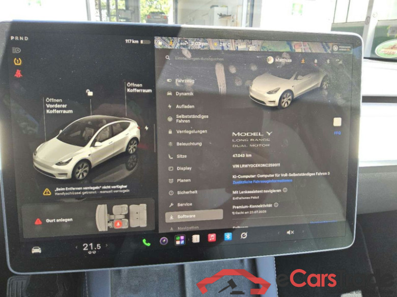 Tesla Model Y (01.2021->) DE - SUV5 Dual, Maximale Reichweite Dual AWD, 2021 - 2025 #6