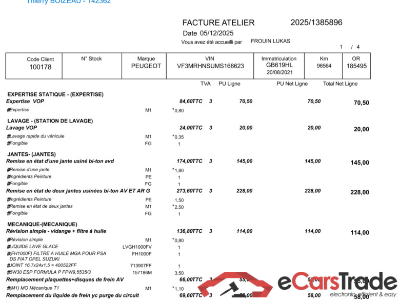 3008 Allure 1.2 PureTech 130CV BVA8 E6d / PRÊT A VENDRE #2
