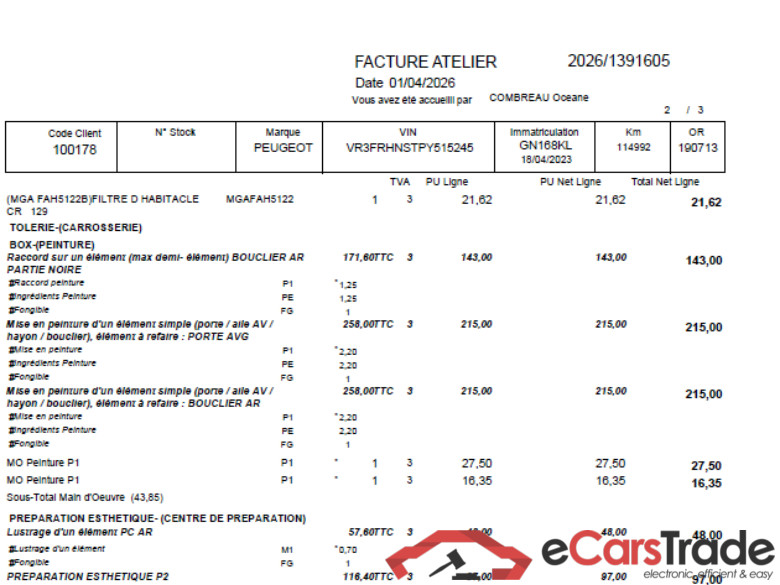 308 SW / 2021 / 5P / Break PureTech 130 SS EAT 8 GT / PRÊT A VENDRE #2