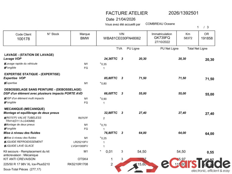 Série 3 Touring / 2022 / 5P / Break 316d 122ch Business Design BVA8 / PRÊT A VENDRE #3